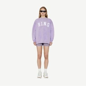 ANINE BING Tyler sweatshirt lavender